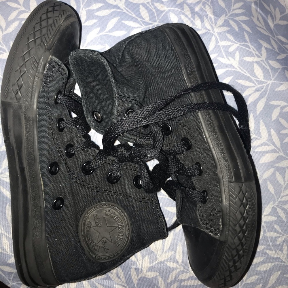 All Black Converse